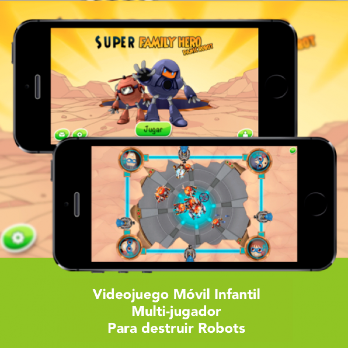 Videojuego Movil infantil y multijugador - SFH Panic Robot - Engidia